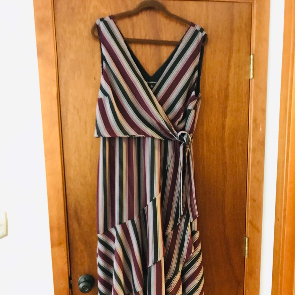 INC size 16 stripes summer dress NWOT